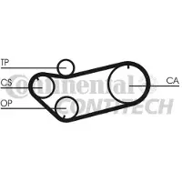 CONTITECH Tandriem CT659 Contitech voor o.a. CITROEN