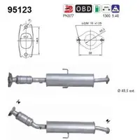As Katalysator voor TOYOTA AURIS (NRE15_, ZZE15_, ADE15_, ZRE15_, NDE15_) bouwjaar 2006.10-2012.09
