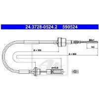 Ate Koppelingkabel voor o.a. FIAT