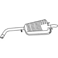 Walker Einddemper 22436 Walker voor o.a. FORD