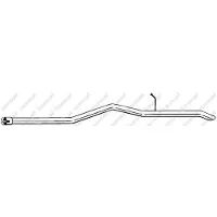 Bosal Uitlaatpijp 940-323 Bosal voor o.a. FORD