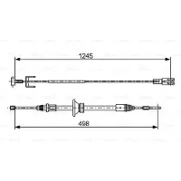 Bosch Handremkabel voor o.a. OPEL