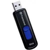 Transcend JetFlash elite 760 64GB 64GB USB 3.0 Zwart Blauw USB flash drive