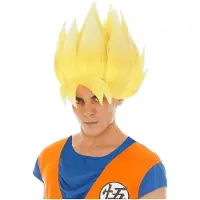 Vegaoo Gele Goku Saiyan Dragon Ball Z pruik voor volwassenen