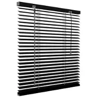 Decosol Horizontale jaloezie aluminium 25mm zwart 100 x 130cm online kopen