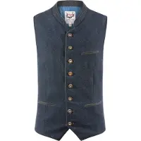Stockerpoint Klederdracht gilet 'Sirius' donkerblauw / donkergrijs / zwart