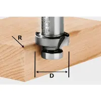 Festool 490095 Afrondfrees Hardmetaal Ronde boog Afmeting, Ø 27 mm