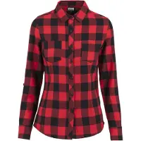 Urban Classics Blouse vuurrood / zwart