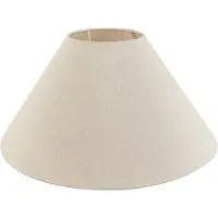 QAZQA Stoffen lampenkap beige rond schuin 50/17,5/25