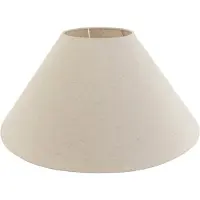 QAZQA Stoffen lampenkap beige rond schuin 55/19/26