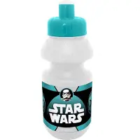 Disney Bidon Met Bidonhouder Star Wars Transparant/turquoise 330 Ml