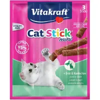 Vitakraft Catstick Mini - Eend & Konijn - Kattensnack - 3 St