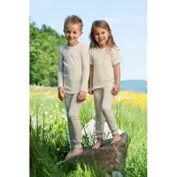 Engel - Kinder Unterhemd S/S - Merino-ondergoed 152, grijs