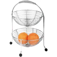 Aps Fruit Etagère Verchroomd | 2 Etages