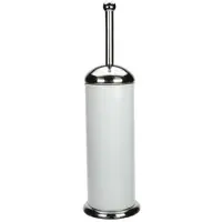 Artex Wc borstel met houder - wit - Ø 12 cm