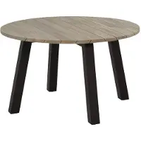Taste by 4 Seasons Derby dining tuintafel 130 cm rond aluminium teak
