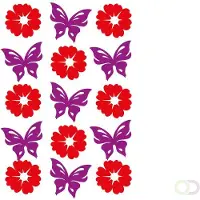 Herma 6438 Stickers MAGIC Bloemen & Vlinders, vilt