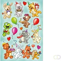Herma 6264 Stickers MAGIC animal verjaardag, karton