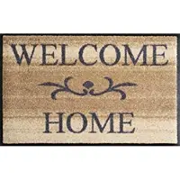 Kleen-Tex Deurmat Wash&Dry 75x50cm Welcome Home Beige