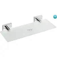 Sapho X-Square glasplank 600x55x130mm, matglas, chroom