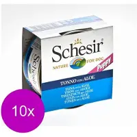 Schesir Hond Blik Puppy Gelei 150 g - Hondenvoer - 10 x Tonijn&Alou00c3u00ab Vera
