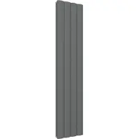 Eastbrook Guardia verticale aluminium radiator 180x37,5cm Antraciet 1824 watt