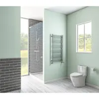 Eastbrook Biava Round verticale verwarming 60x50cm Chroom 202 watt