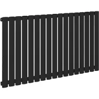 Eastbrook Tunstall Horizontale radiator 60x58,9cm Mat zwart 541 watt