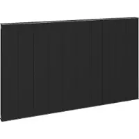 Eastbrook Vesima horizontale aluminium verwarming 60x100,3cm Mat zwart 1320 watt