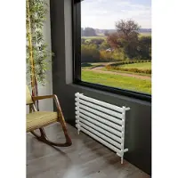 Eastbrook Tunstall handdoek verwarming 120x60cm Mat wit 758 watt