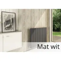 Eastbrook Peretti horizontale aluminium radiator 60x85cm Mat wit 999 watt