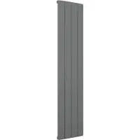 Eastbrook Peretti verticale aluminium radiator 180x37,5cm Antraciet 1264 watt