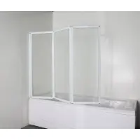 Badstuber Trice inklapbare badwand 130x121cm wit