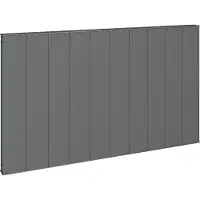 Eastbrook Vesima horizontale aluminium verwarming 60x100,3cm Antraciet 1320 watt