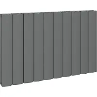 Eastbrook Guardia horizontale aluminium radiator 60x47cm Antraciet 800 watt