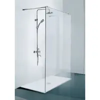 Badstuber Free douchewand vrijstaand 120x195cm