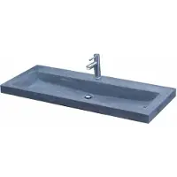 Lambini Designs Novara compacte wastafel natuursteen 100cm met kraangat