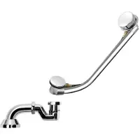 Kerra Retro afvoer-overloop combinatie set chroom