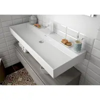 Muebles Veneto keramische wastafel 100x46cm met 1 kraangat wit