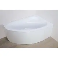 Plazan Ekoplus badkuip met paneel 150x85cm wit rechts inclusief potenset