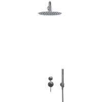 Sento Stainless Beldeaux 2000 RVS regendouche met mengkraan en handdouche