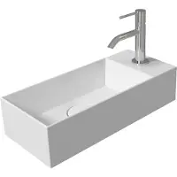 Salenzi Spy fontein 45x20 cm Mat Wit (inclusief bijpassende clickwaste)
