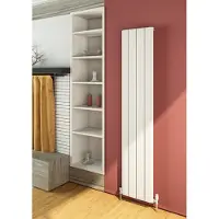 Eastbrook Peretti verticale aluminium radiator 180x47cm Mat wit 1580 watt
