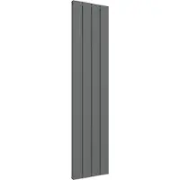 Eastbrook Vesima verticale aluminium verwarming 180x40,3cm Antraciet 1424 watt