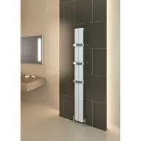 Eastbrook Berlini verticale aluminium radiator 120x18,5cm Mat wit 421 watt
