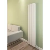 Eastbrook Guardia verticale aluminium radiator 180x37,5cm Mat wit 1824 watt