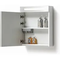 Lambini Designs TL spiegelkast Hoogglans wit 58cm links