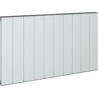 Eastbrook Vesima horizontale aluminium verwarming 60x60,3cm Mat wit 792 watt