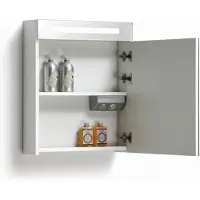 Lambini Designs TL spiegelkast Hoogglans wit 58cm rechts
