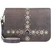 B.belt Heuptas leer 19 cm grau